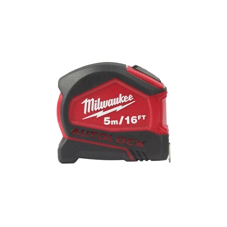 Milwaukee Tool 5M/16' COMPACT AUTO LOCK TAPE, MEASURE,  48-22-6817